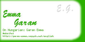 emma garan business card